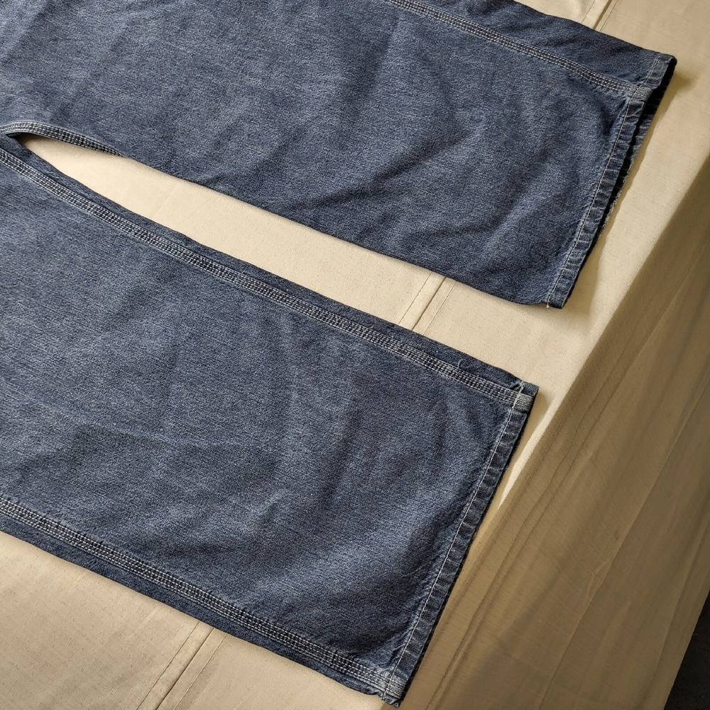 Old Navy Painter Jeans Mens 39x30 Loose Blue Straight Fit Baggy Denim Y2K 90s - Picture 8 of 13